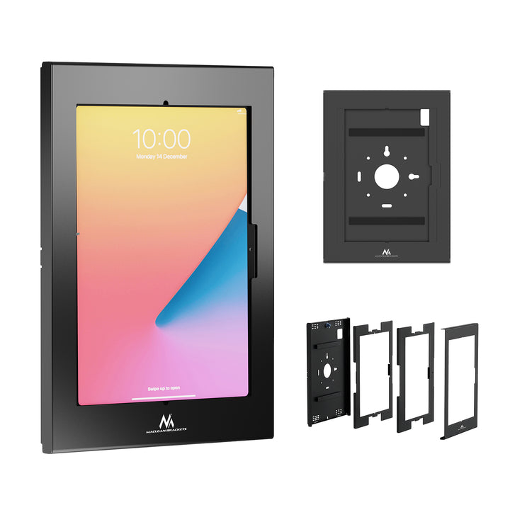 Držač za oglašavanje tableta Maclean, s mehanizmom zaključavanja, 12,4"–13", iPad Air/Pro, Samsung Tab S10+/S9+/S8+/S7+, 257x350x22 mm, MC-950 B