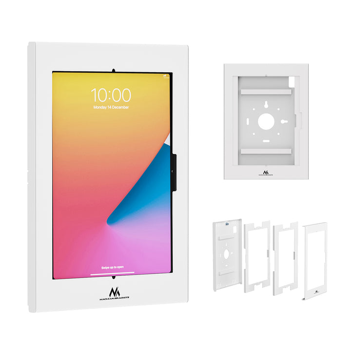 Držač za oglašavanje tableta Maclean, s mehanizmom zaključavanja, 12,4"–13", iPad Air/Pro, Samsung Tab S10+/S9+/S8+/S7+, 257 x 350 x 22 mm, MC-950 W