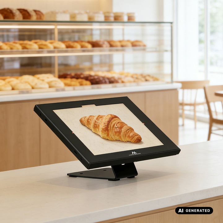 Držač za reklamne tablete Maclean, s mehanizmom zaključavanja, 12,4"-13", iPad Air/Pro, Samsung Tab S10+/S9+/S8+/S7+, 257x350x22 mm, MC-956 B