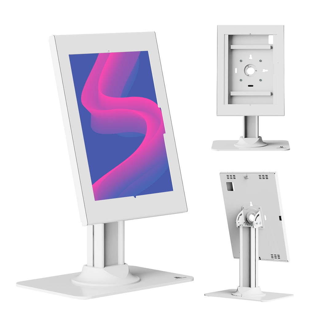 Držač za reklamu za MacLean tablete, s mehanizmom zaključavanja, 12,4"–13", iPad Air/Pro, Samsung Tab S10+/S9+/S8+/S7+, 257x350x22 mm, MC-958 W