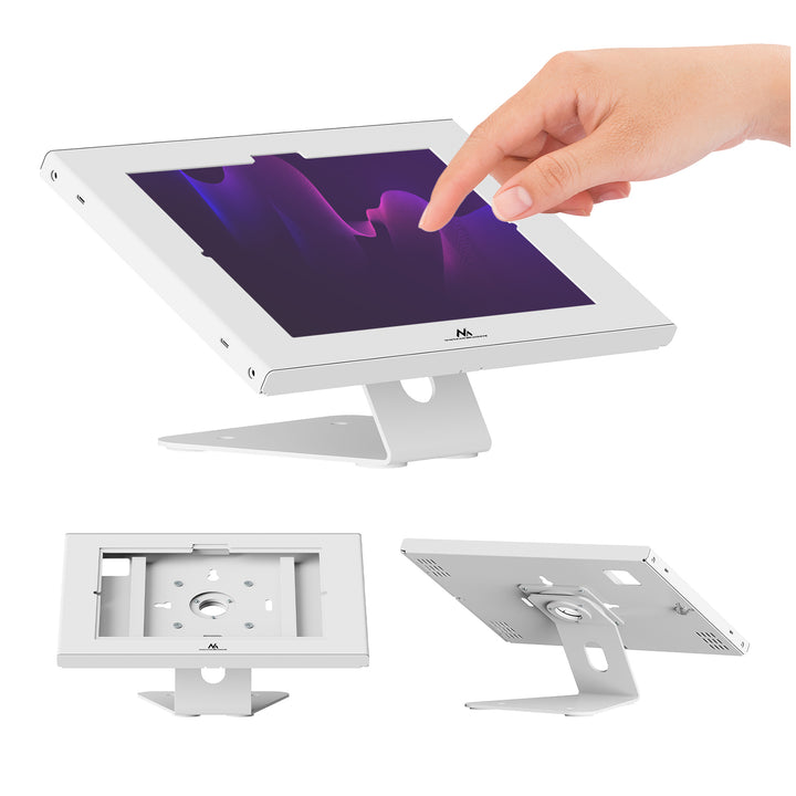 Maclean držač za tablete, s mehanizmom zaključavanja, 10,9"–11", iPad Air/Pro, Samsung Tab A i S serija, 220x323x22 mm, MC-957 W