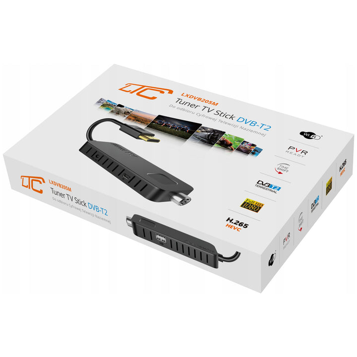 LTC DVB-T2 TV stick za zemaljsku televiziju, Full HD 1080 kvaliteta, TIMESHIFT funkcija, LXDVB213M