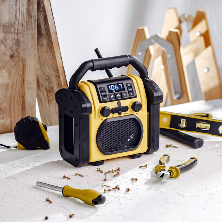 Adler konstrukcijski radio, Bluetooth 5.1, IPX 54, 10 W snage, AD 1911