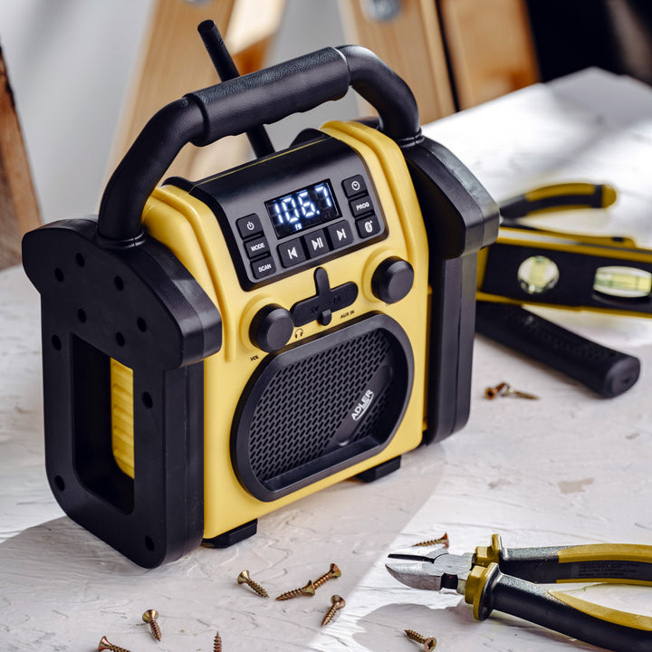 Adler konstrukcijski radio, Bluetooth 5.1, IPX 54, 10 W snage, AD 1911