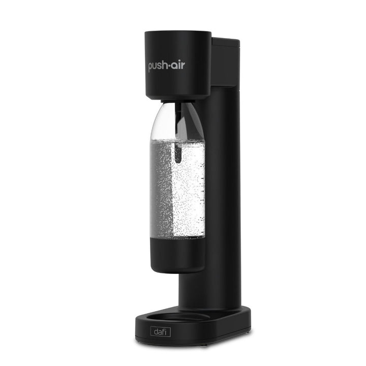 Dafi Push Air karbonizator, crni, uključuje 2 boce od 0,7 l i CO2 spremnik