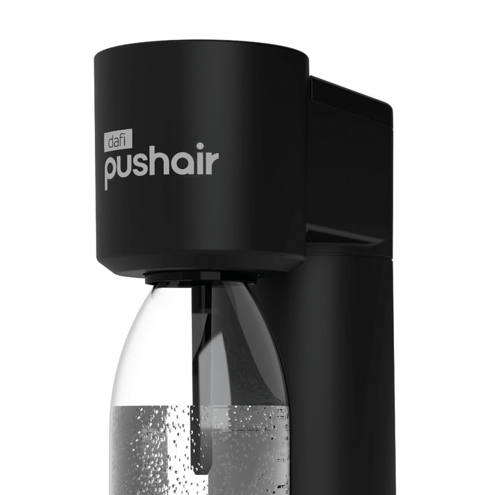 Dafi Push Air karbonizator, crni, uključuje 2 boce od 0,7 l i CO2 spremnik
