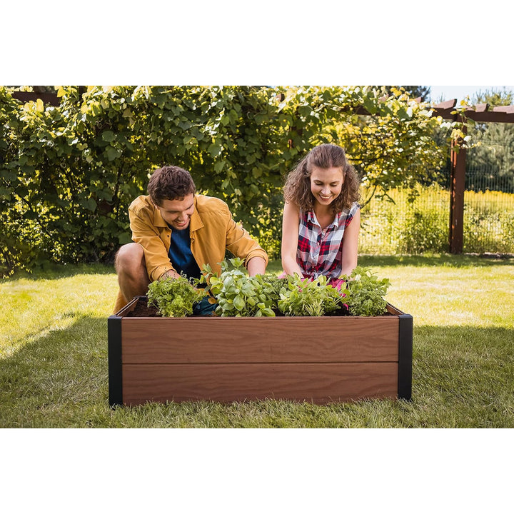 Keter Maple obruba za vrt, plastika, smeđa, dimenzije 106x106x32 cm, otporna na vremenske uvjete, 249299