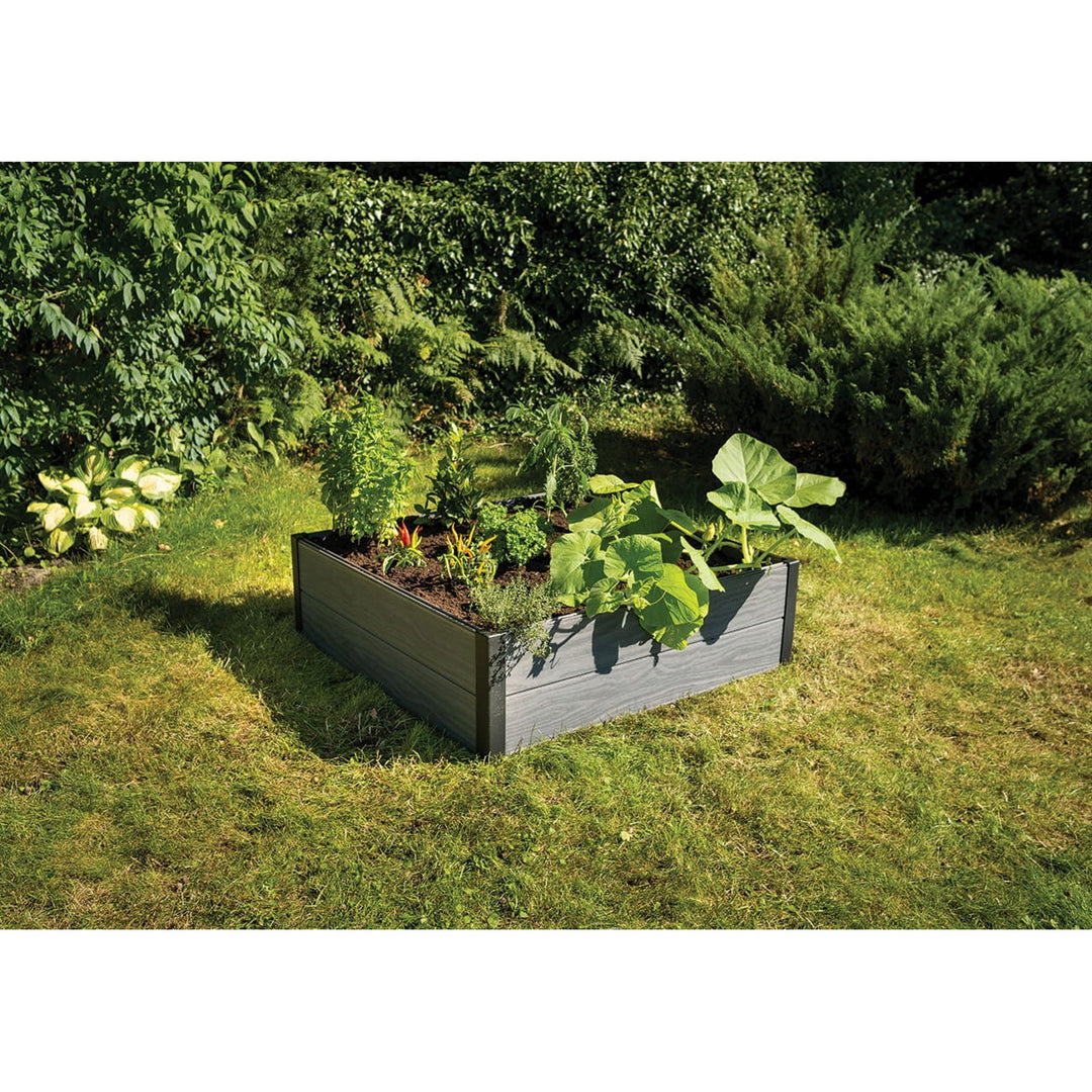 Keter Maple obruba za vrt, plastika, siva, dimenzije 106x106x32 cm, otporna na vremenske uvjete, 249298