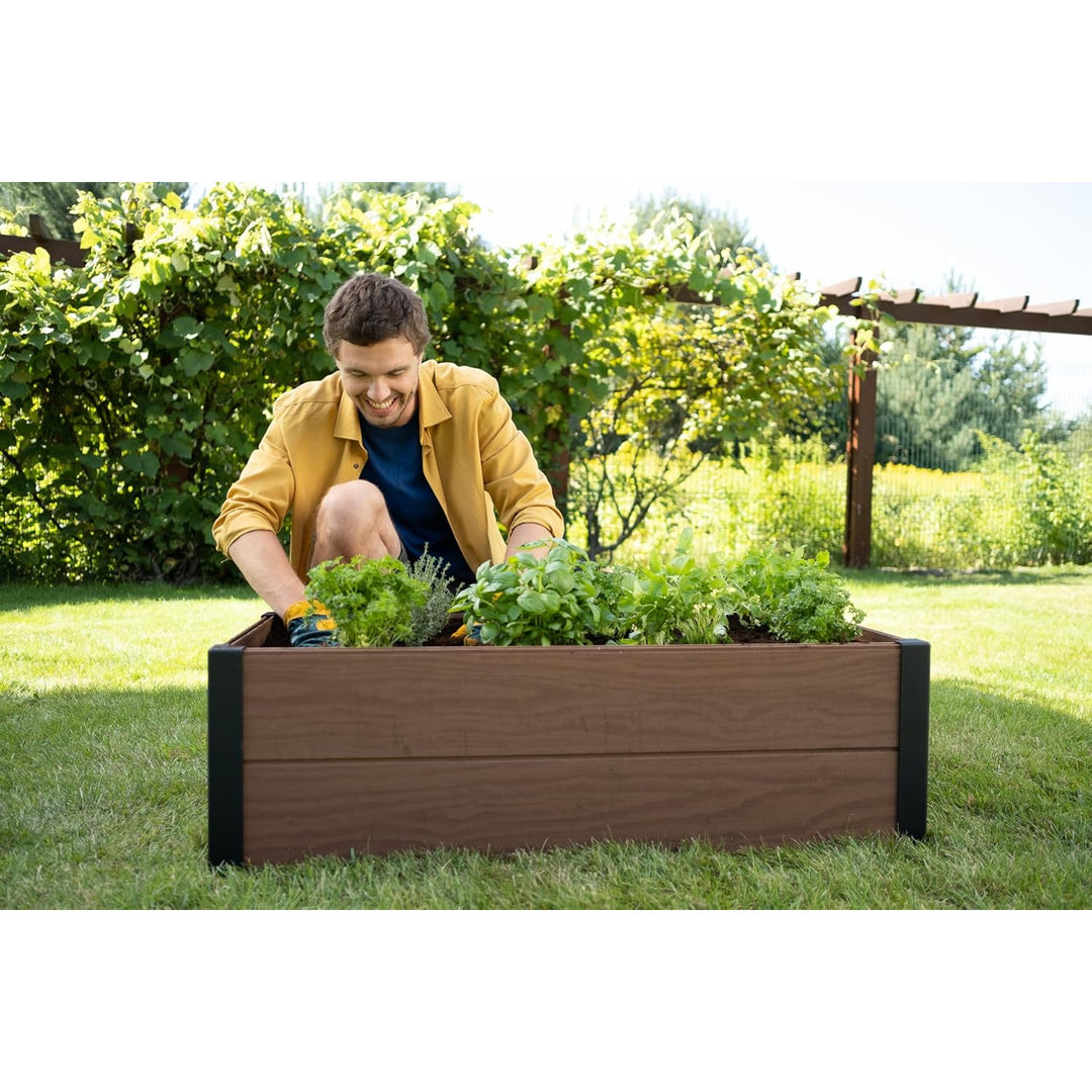 Keter Maple obruba za vrt, plastika, smeđa, dimenzije 106x50x32, otporna na vremenske uvjete, 249297