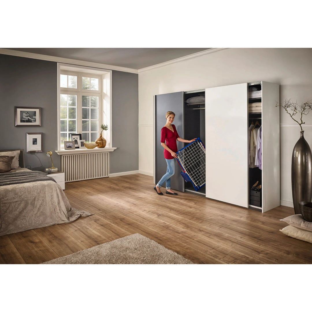 Leifheit Pegasus 180 Solid Plus sušilica, duljina užeta 18 m, stabilne paralelne noge, otporna na vremenske uvjete, 2 kopče za rublje, 81510