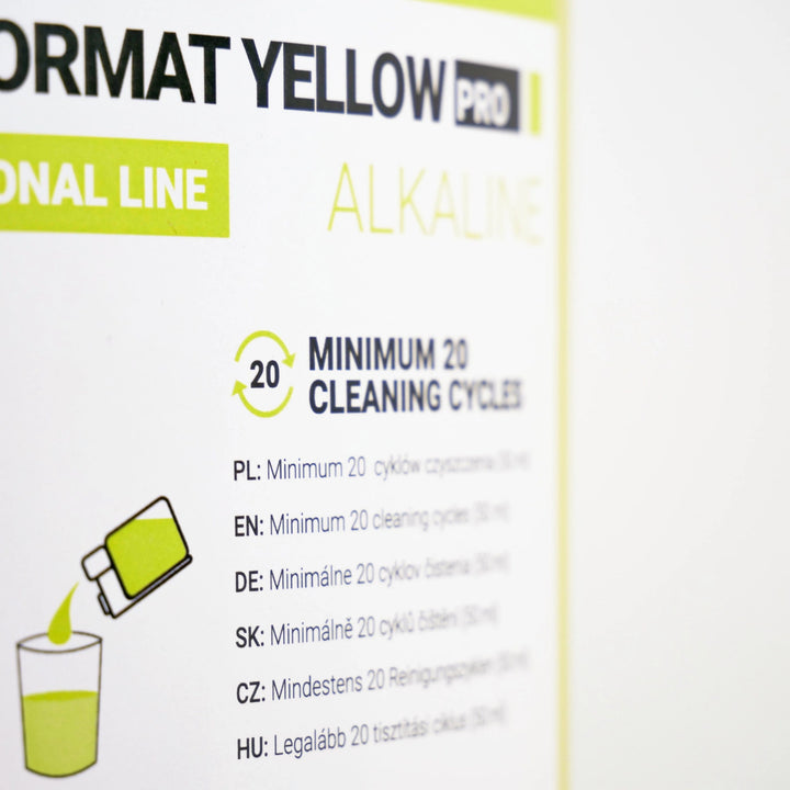 Čistač mliječnog sustava 1 l, Coffee Format MILK FORMAT YELLOW PRO