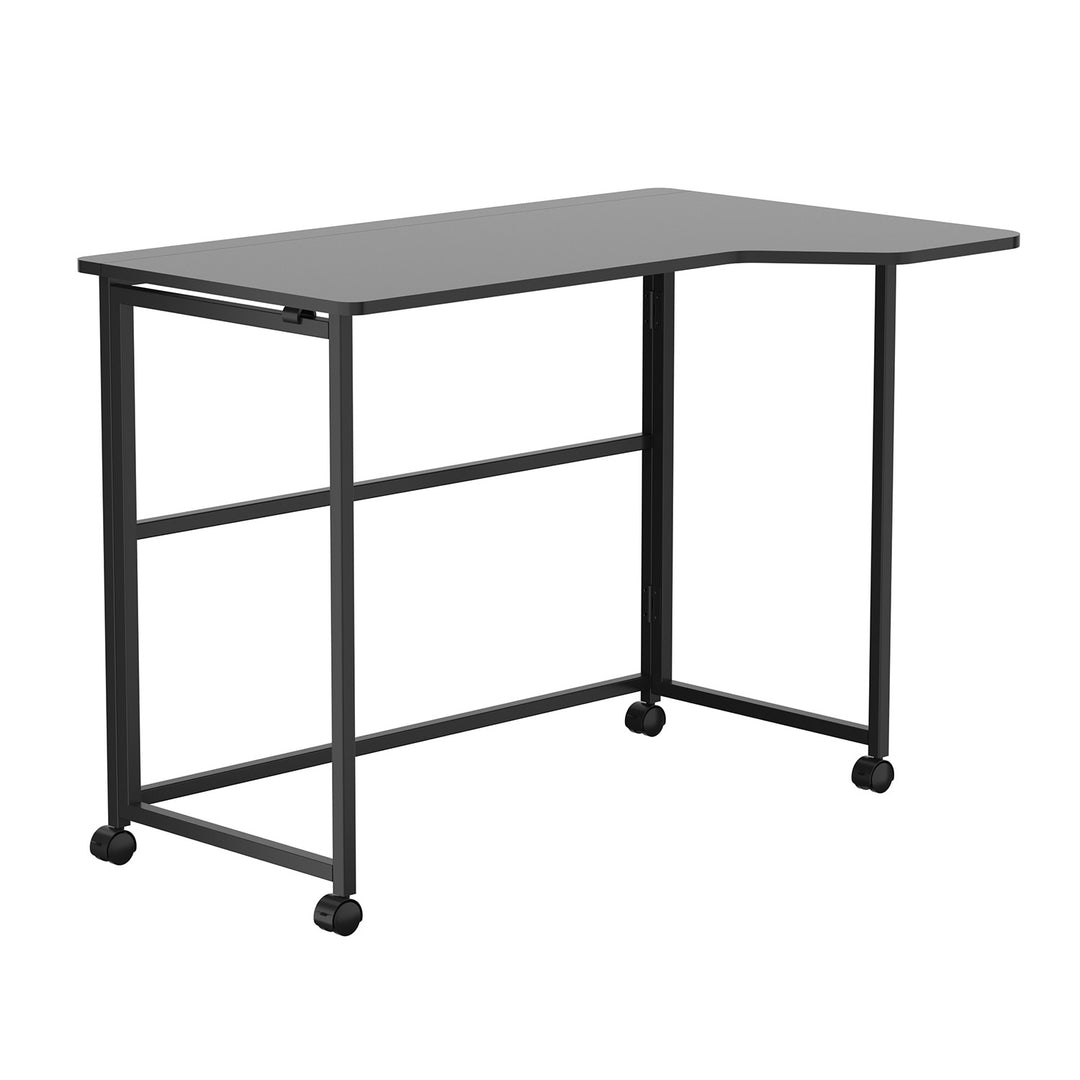 Sklopivi stol MacLean, crni, mobilni, 100x65 cm, max. 50 kg, L-oblik, MC-1250 L/B