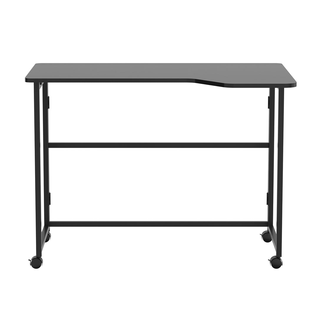 Sklopivi stol MacLean, crni, mobilni, 100x65 cm, max. 50 kg, L-oblik, MC-1250 L/B