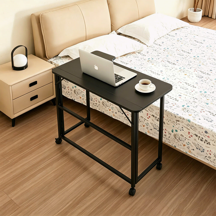 Sklopivi stol MacLean, crni, mobilni, 100x65 cm, max. 50 kg, L-oblik, MC-1250 L/B