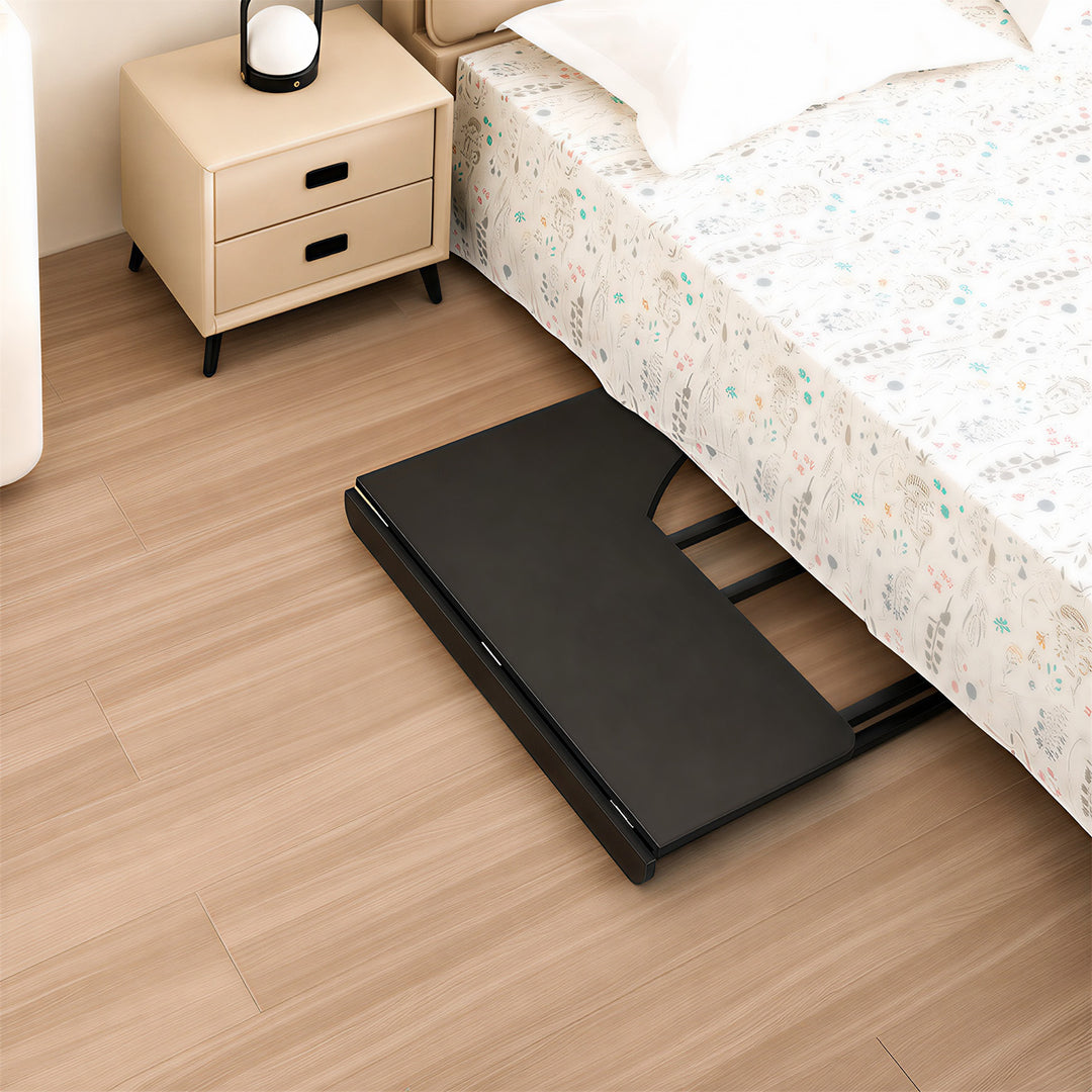 Sklopivi stol MacLean, crni, mobilni, 100x65 cm, max. 50 kg, L-oblik, MC-1250 L/B