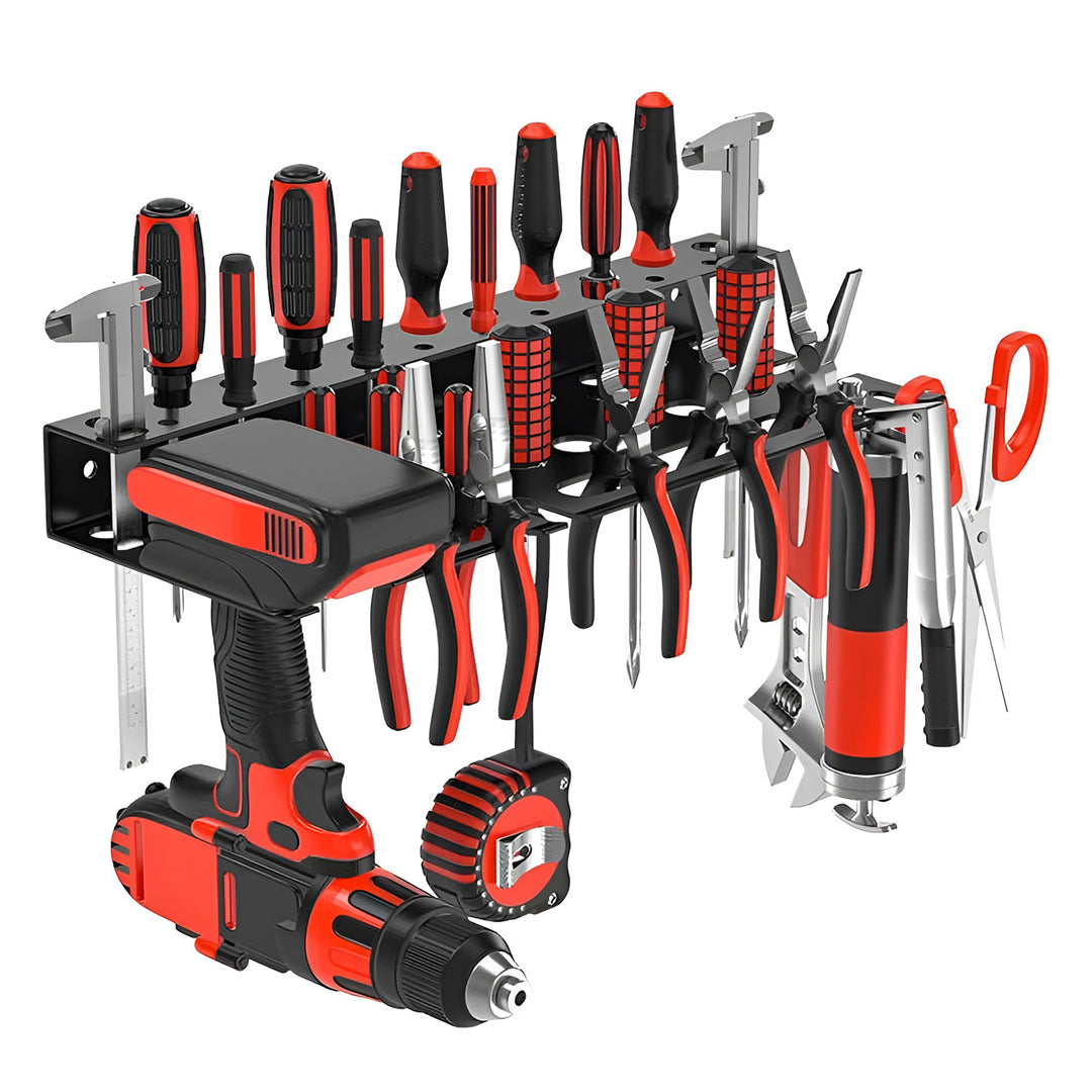 Maclean zidni organizator / polica za alate, crna, dimenzije 40 x 14,5 x 4,6 cm, max. 30 kg, MC-141