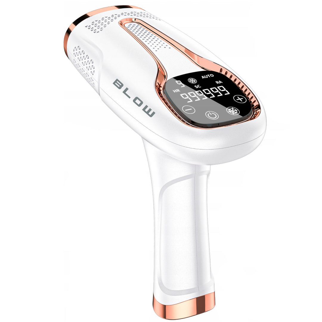 IPL epilator za svjetlosno uklanjanje dlaka, Ice Cool funkcija, 9 razina snage, ugrađeni UV filter, automatski način bljeskanja, dugotrajna učinkovitost, 44-480