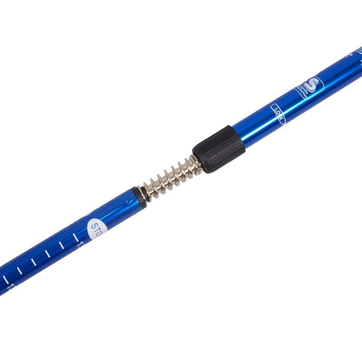 Aluminijske štapove za nordijsko hodanje, 65–135 cm, teleskopske, plave, 2 para
