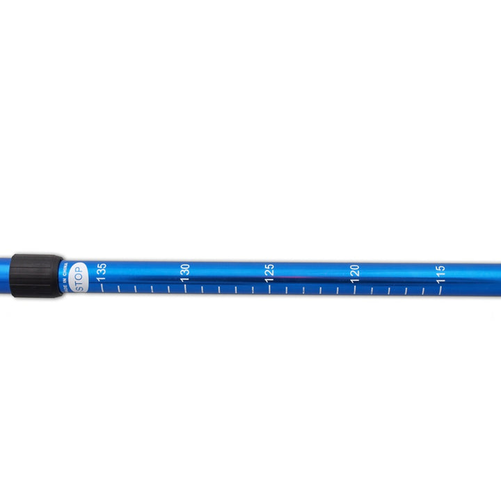 Aluminijske štapove za nordijsko hodanje, 65–135 cm, teleskopske, plave, 2 para