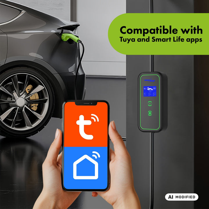 GreenBlue EV/PHEV punjač, prijenosni, Tip 2, duljina kabela 6,8 m, IP65, 11 kW, 220–380 V AC 50/60 Hz, 16 A, 3-fazni, GB1100