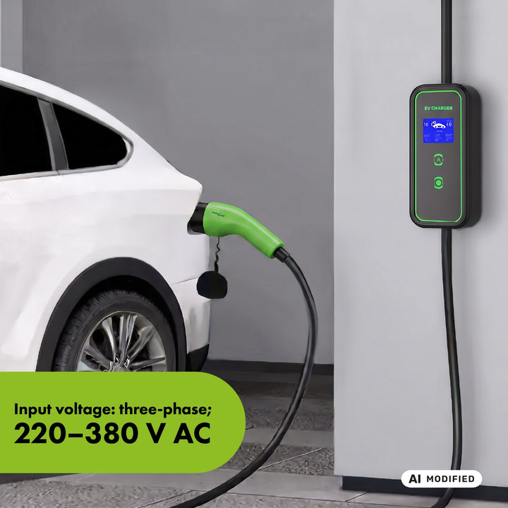 GreenBlue EV/PHEV punjač, prijenosni, Tip 2, duljina kabela 6,8 m, IP65, 11 kW, 220–380 V AC 50/60 Hz, 16 A, 3-fazni, GB1100