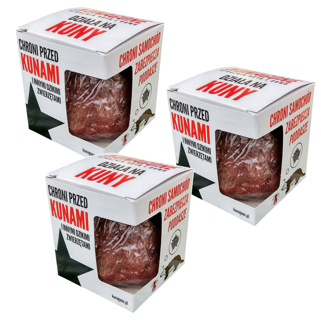 Kunagone Marten Repellent, prirodni, za automobile, domove i potkrovlja, pakiranje od 3 komada