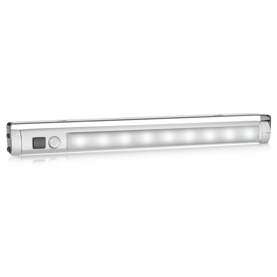 2x Maclean LED kuhinjska svjetiljka, ispod ormarića, 9 SMD dioda, na baterije, PIR senzor za uključivanje/isključivanje, MCE166 + 6x R-06/AA/LR06 1,5 V VARTA Longlife Power baterija