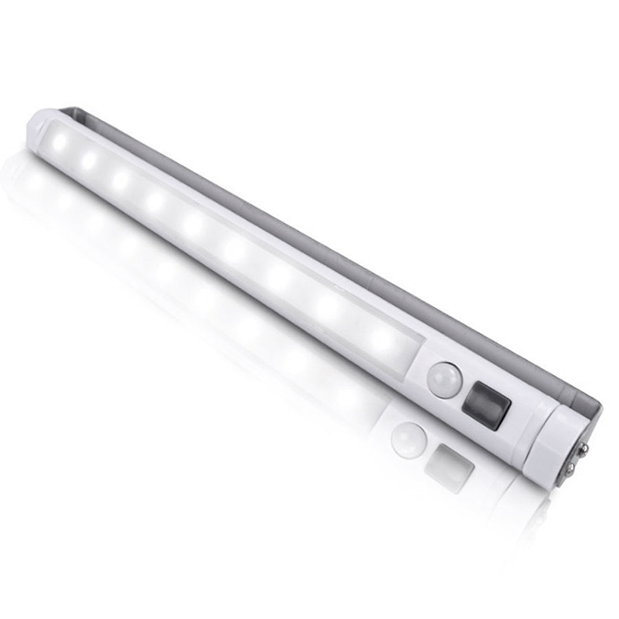 2x Maclean LED kuhinjska svjetiljka, ispod ormarića, 9 SMD dioda, na baterije, PIR senzor za uključivanje/isključivanje, MCE166 + 6x R-06/AA/LR06 1,5 V VARTA Longlife Power baterija