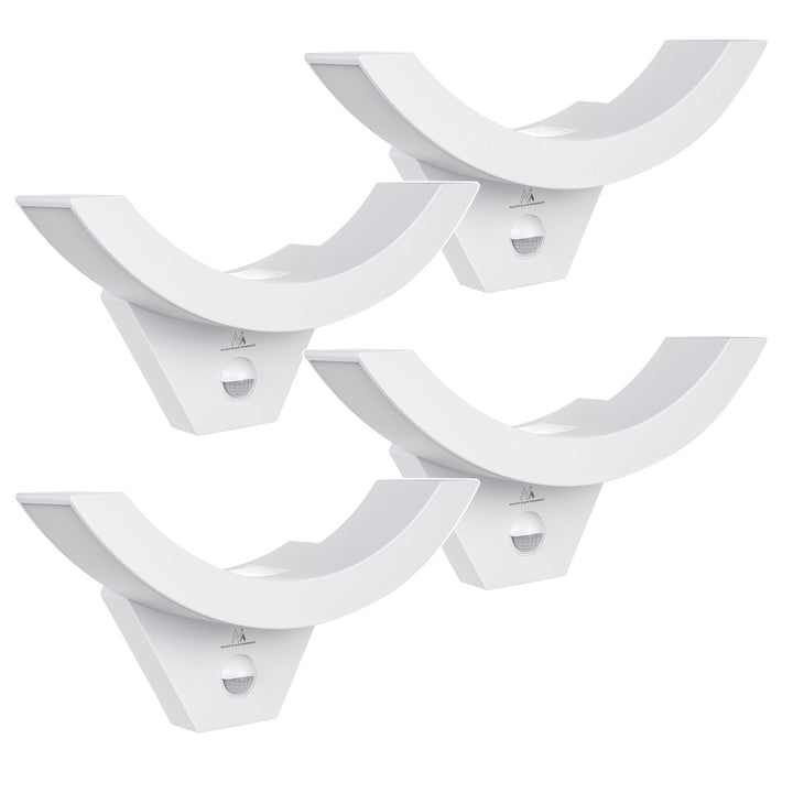 Maclean LED svjetlo s senzorom pokreta, PIR senzor, bijelo, 10 W, IP54, 800 lm, MCE290 W, 4 komada
