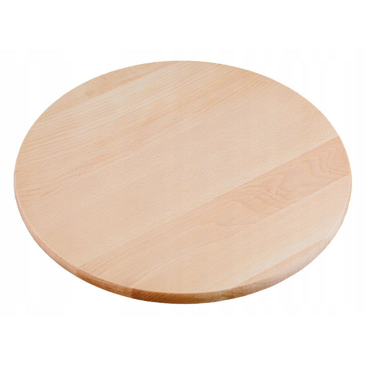 Praktik okrugla daska za posluživanje grickalica i pizze, bukovica, promjer 40 cm, 20090700