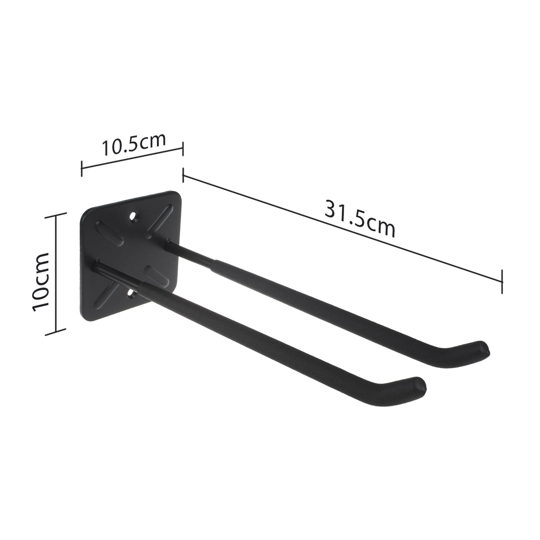 Set od 4 zidne konzole Maclean, za alate, kotače, ljestve i bicikle, čelik, maksimalno opterećenje 70 kg, MC-436