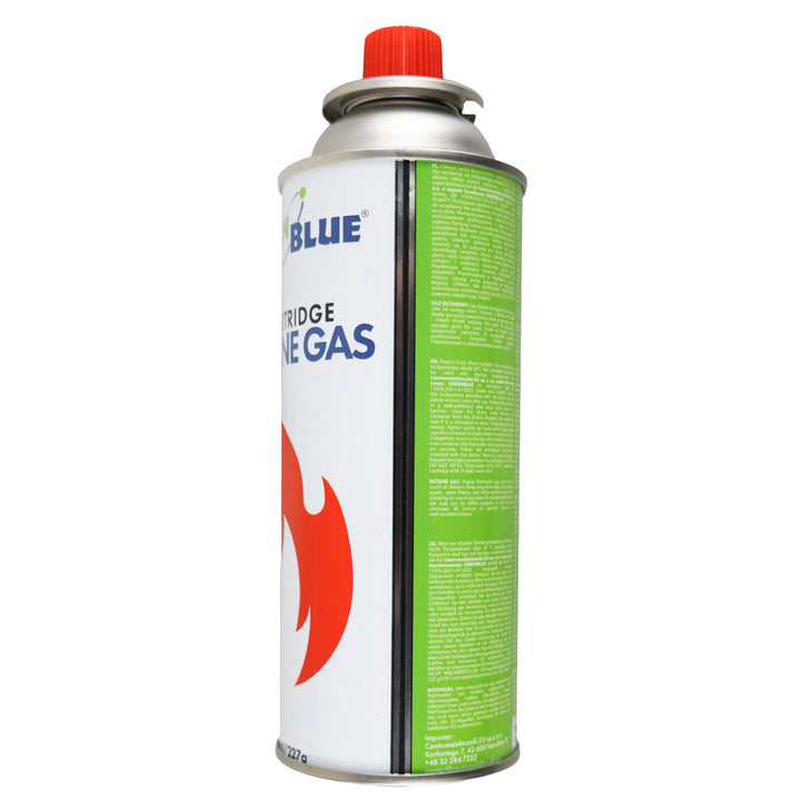 2 x 227 g GreenBlue plinskih patrona. Certifikat: Pi 0875, u skladu s EN 417, butan, radni raspon -10 °C do +40 °C, GB227