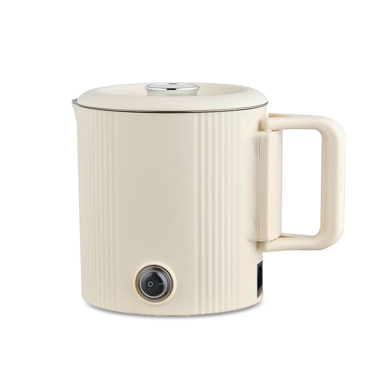 Maestro 2-u-1 električni čajnik / putni lonac, kapacitet 0,8 l, 600 W, sklopiva ručka, prekidač za odabir napona 110 V/230 V, bež, MR-009-BEIGE