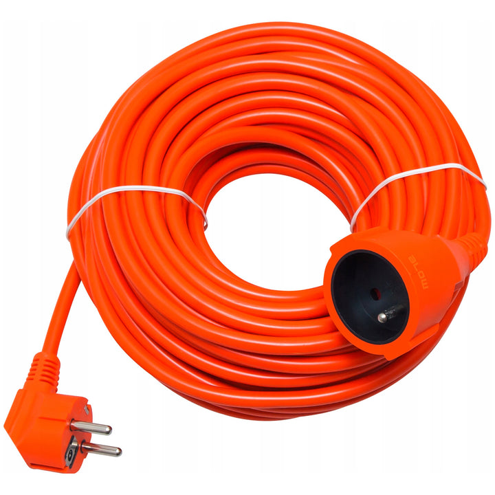 Produžni kabel s utičnicom, narančasti, 50 m, uzemljena utičnica, PR-160