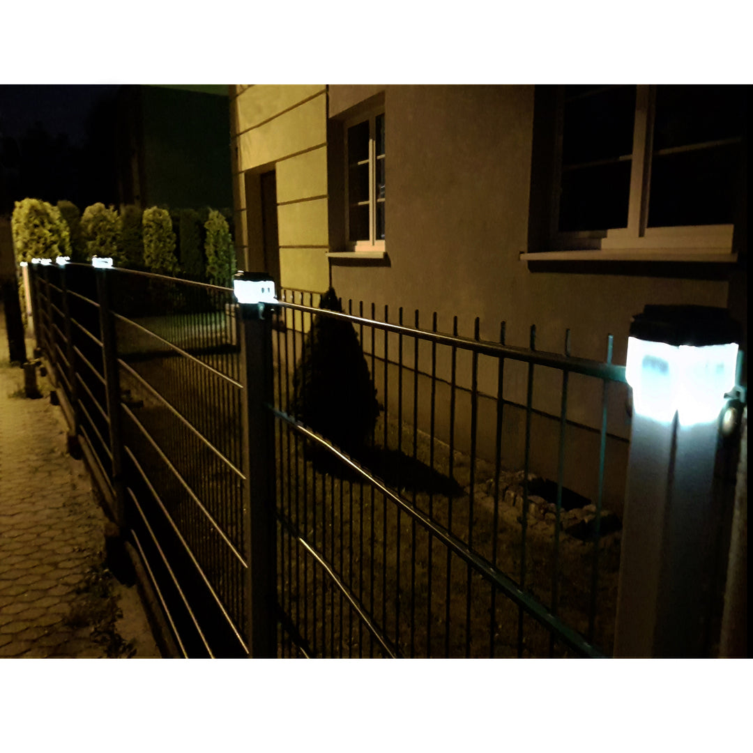 GreenBlue solarna LED svjetiljka za stup, 60x60 mm, krović u obliku omotnice, GB126, 2 komada
