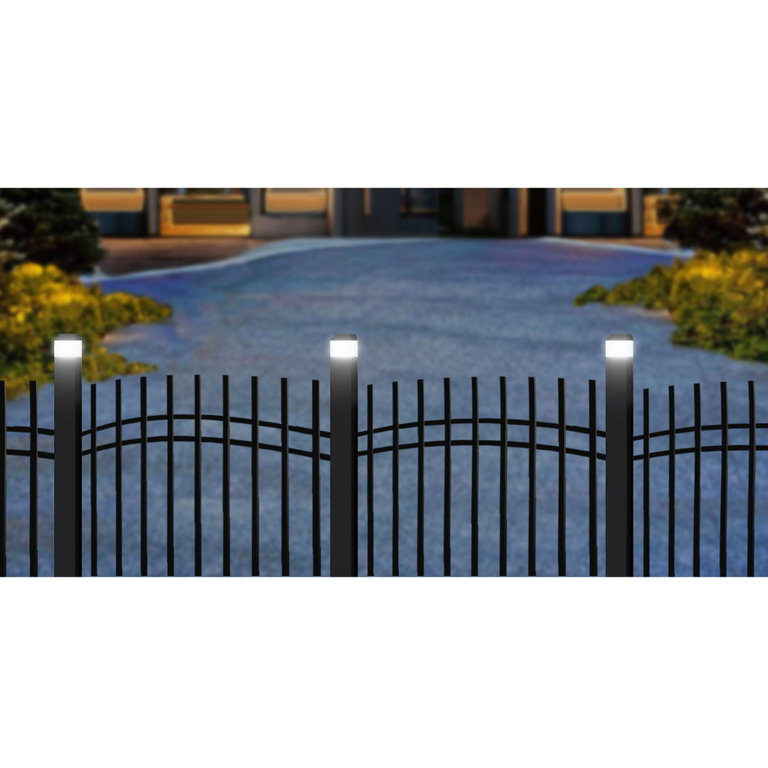 GreenBlue solarna LED svjetiljka za stup, 60x60 mm, krović u obliku omotnice, GB126, 2 komada