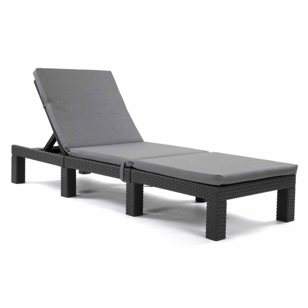 Daytona jastuk za ležaljku, sivi, tkanina Melange S-550, dimenzija 192x64 cm, pričvršćen elastičnom trakom, vodootporan, Melange S-23