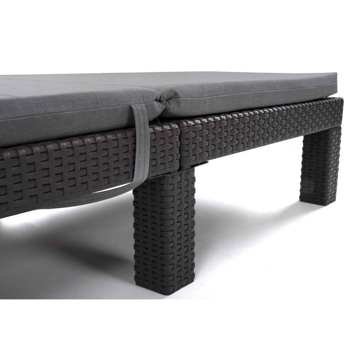 Daytona jastuk za ležaljku, sivi, tkanina Melange S-550, dimenzija 192x64 cm, pričvršćen elastičnom trakom, vodootporan, Melange S-23