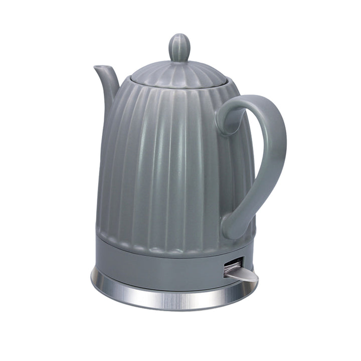 Keramički električni čajnik Maestro, sivi, 1500 W, zapremina 1,5 l, rotirajuća podloga, pokazatelj razine vode, kabel za napajanje duljine 65 cm, MR-077