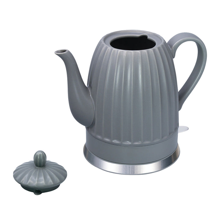 Keramički električni čajnik Maestro, sivi, 1500 W, zapremina 1,5 l, rotirajuća podloga, pokazatelj razine vode, kabel za napajanje duljine 65 cm, MR-077