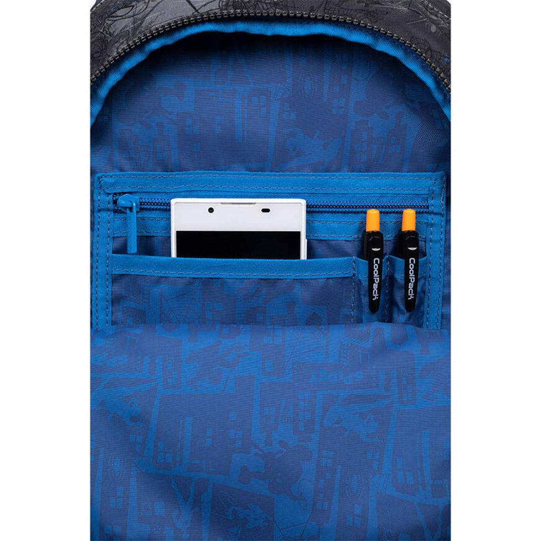 Spiderman Coolpack školski ruksak, veličina Jerry (15"), anatomski oblikovan leđni dio, 3 prostrana pretinca, ojačano dno, F029777