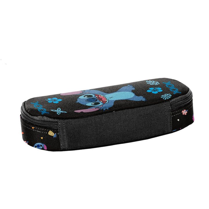 Set za školu Stitch Paso, ruksak s tri pretinca, navlaka za laptop i ojačanim dnom, futrola za olovke s elastičnim trakama za pribor, vrećica za cipele koja se može nositi na leđima, DS26MM