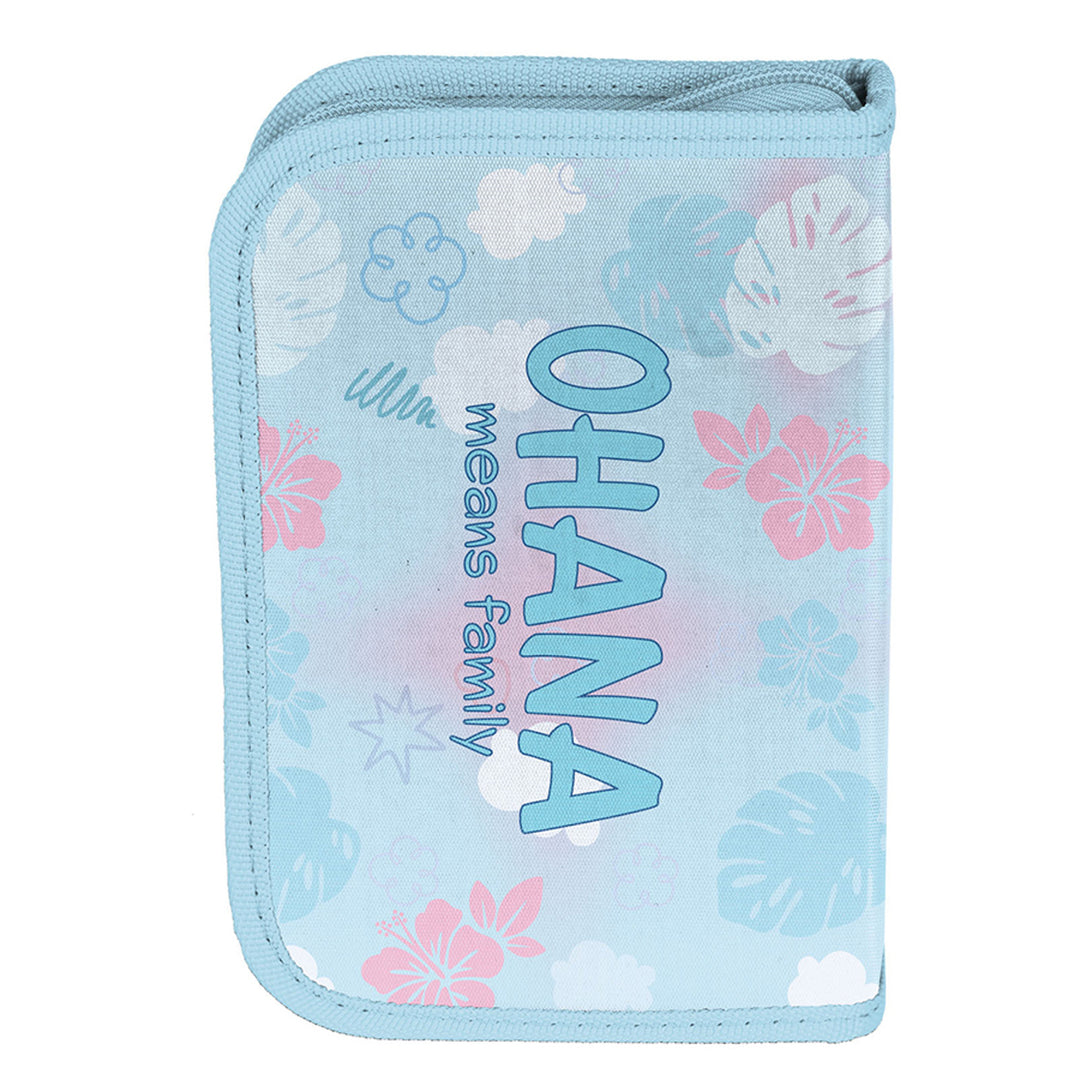 Set za školu Stitch Paso, ruksak s dva pretinca, reflektirajući detalji i ojačani stražnji panel, futrola za olovke (prazna) s petljama za olovke, vrećica za cipele koja se može nositi na leđima, DS26WW