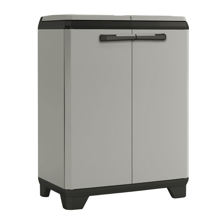 Keter Planet kanta za razdvajanje otpada, kapacitet 2x110 l, siva, 68x39x92 cm, 246640