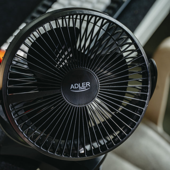 Stolni ventilator s kopčom, punjiv, 15,5 cm, rotacija 360°, USB-C, Adler