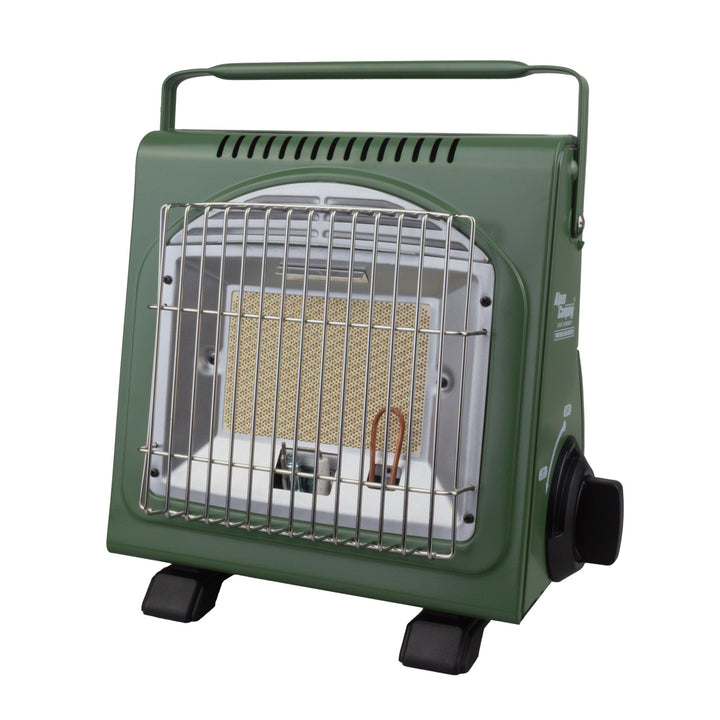 Alpen Camping prijenosni plinski štednjak, 2-u-1, potrošnja plina 124 g/h, piezo paljenje, ICELAND IK-1000 PRO+ 4 x 227 g GreenBlue plinske patrone. Certifikat: Pi 0875, u skladu sa standardom EN417.