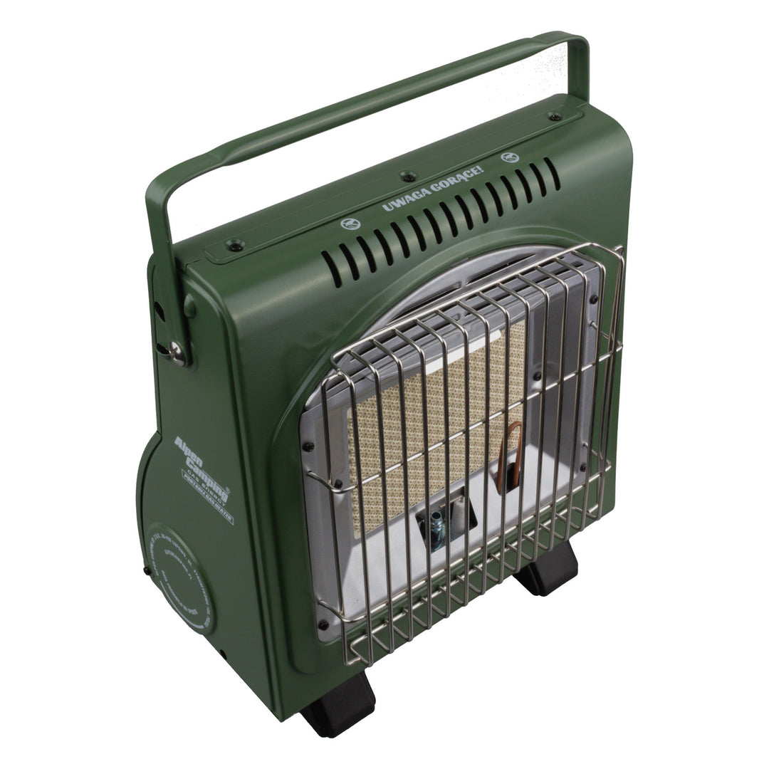 Alpen Camping prijenosni plinski štednjak, 2-u-1, potrošnja plina 124 g/h, piezo paljenje, ICELAND IK-1000 PRO+ 4 x 227 g GreenBlue plinske patrone. Certifikat: Pi 0875, u skladu sa standardom EN417.