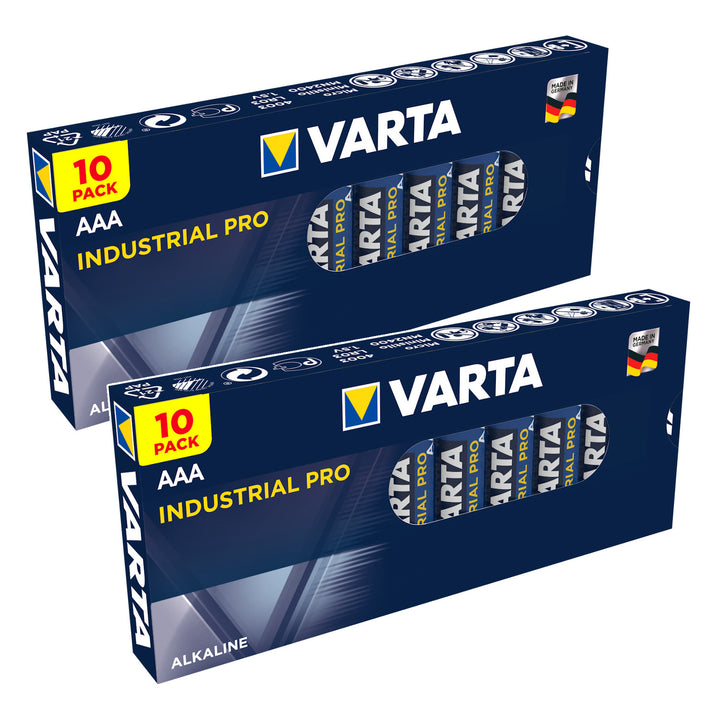 20x Varta Industrial 4003 R-03 LR03 AAA alkalne baterije
