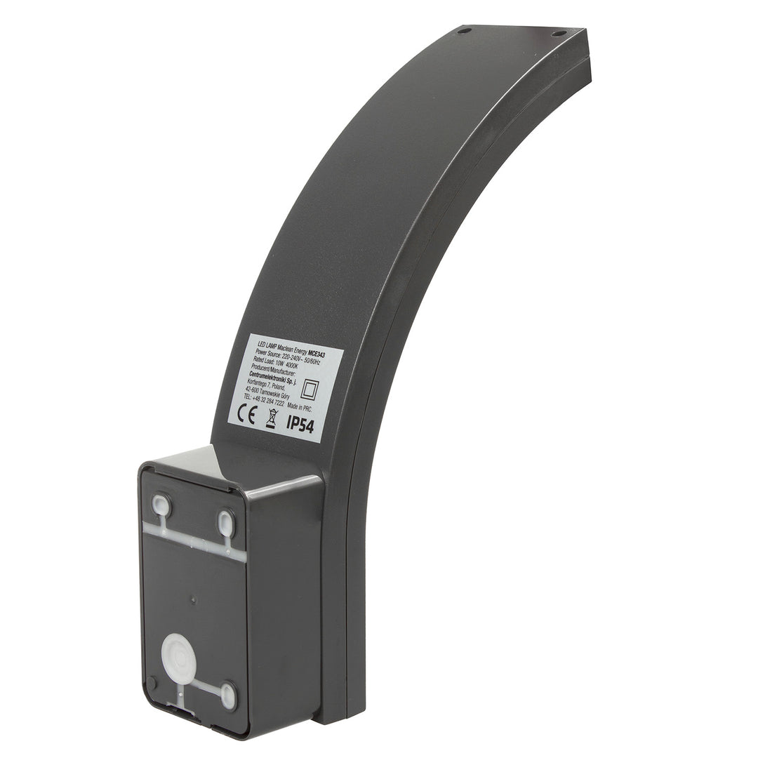 Maclean LED svjetlo za fasadu, 800 lm, 10 W, prirodno bijelo svjetlo (4000 K), sivo, MCE343 GR, 2 komada