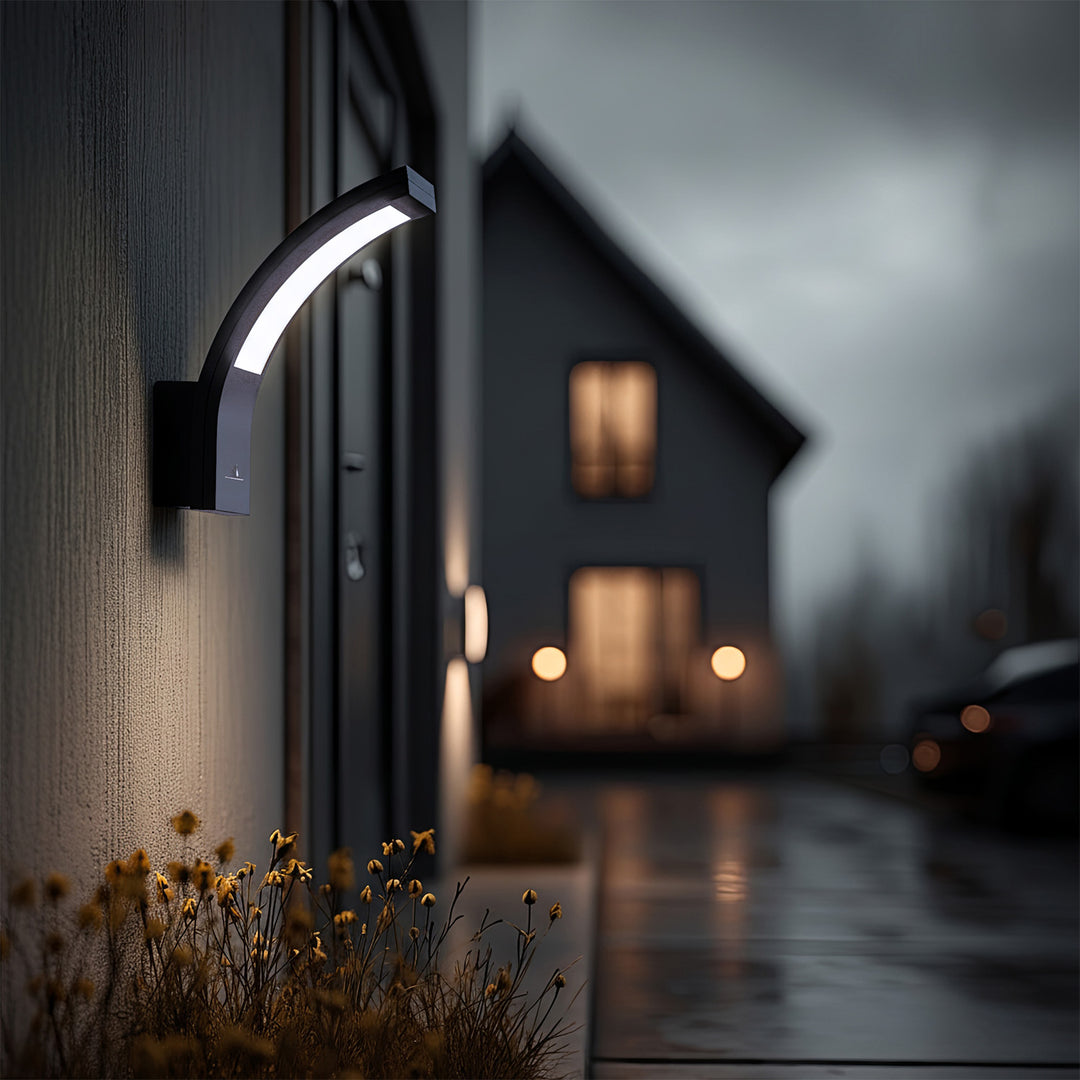 Maclean LED svjetlo za fasadu, 800 lm, 10 W, prirodno bijelo svjetlo (4000 K), sivo, MCE343 GR, 2 komada